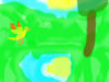 Eilis did everything on this except the bird, which she describes in detail and someone else was able to draw it